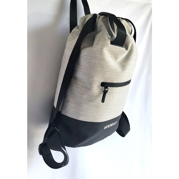 Vooray Flex Cinch Heather Gray and Black Backpack main image 4